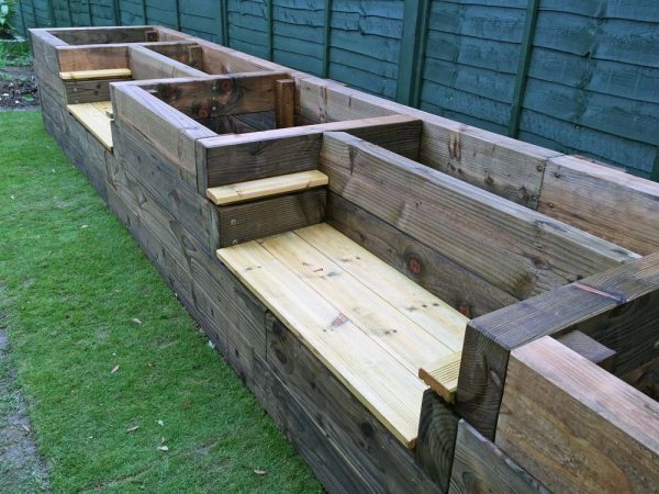 Raised Garden Bed Benches