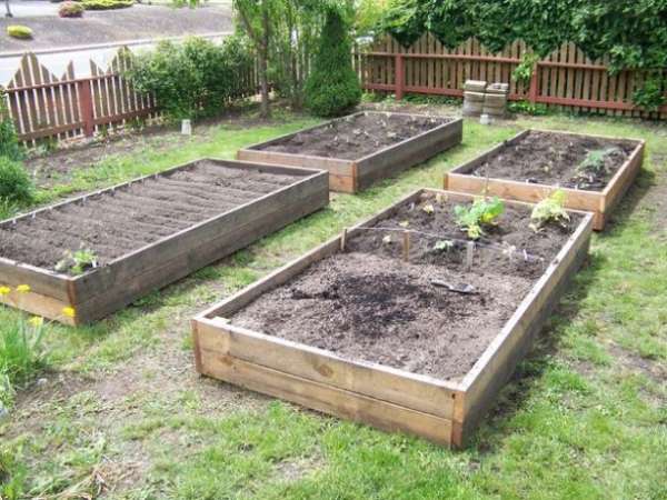 Reclaimed Wood Garden Beds