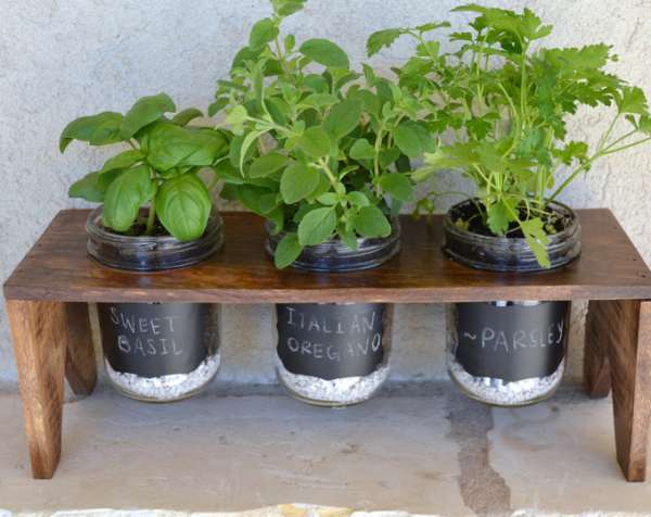 Recycled Masonry Herb Garden